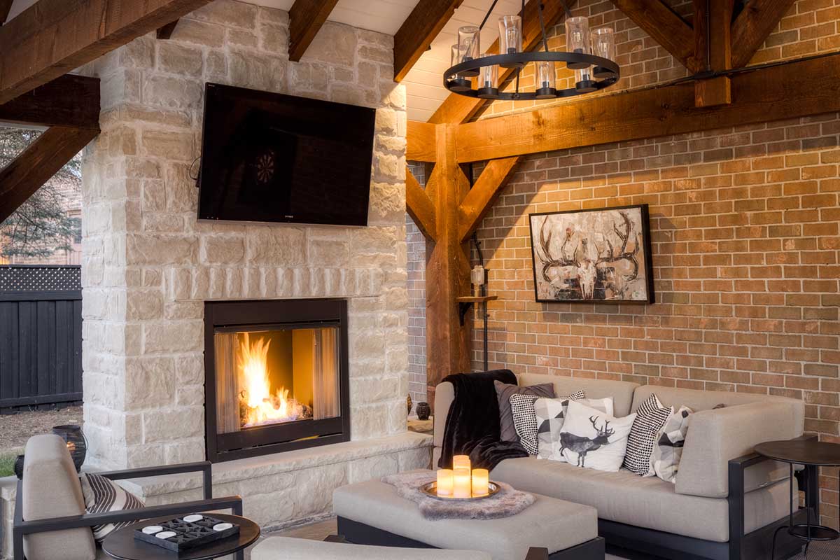 Featured Walls and Fireplaces - Natures Choice Landscape Construction